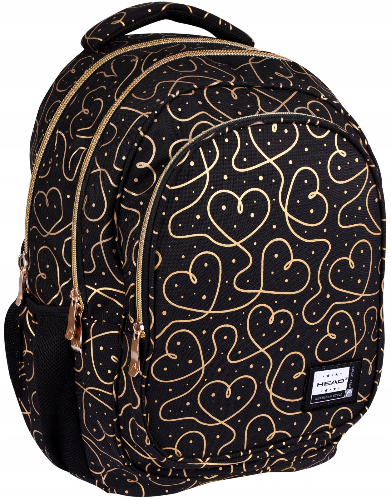 HEAD GOLDEN HEARTS Youth School Backpack Brand Head