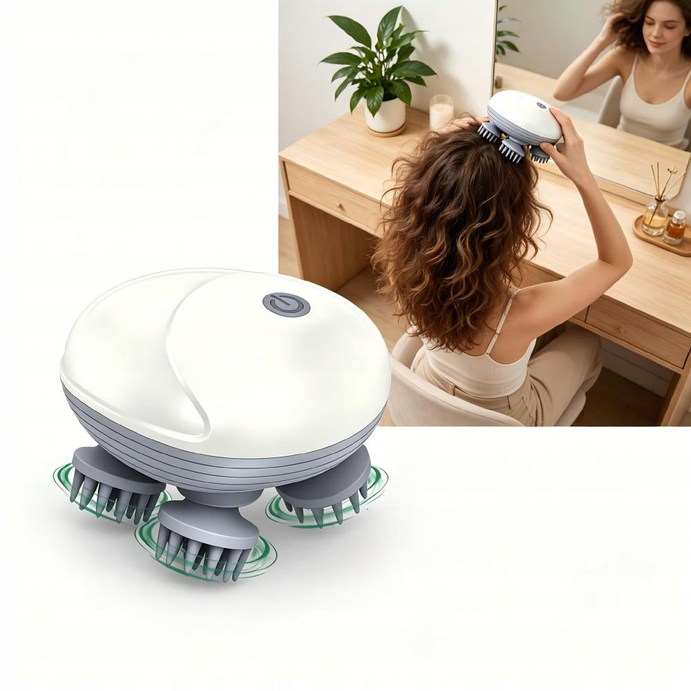 HEAD MASSAGER ELECTRIC SKIN MASSAGE WATERPROOF UNIVERSAL COMPACT