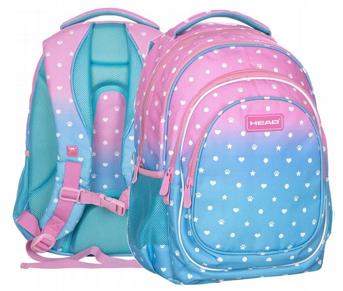 HEAD PASTEL LOVE BACKPACK SCHOOL SATCHEL stylish for girls class.1-3