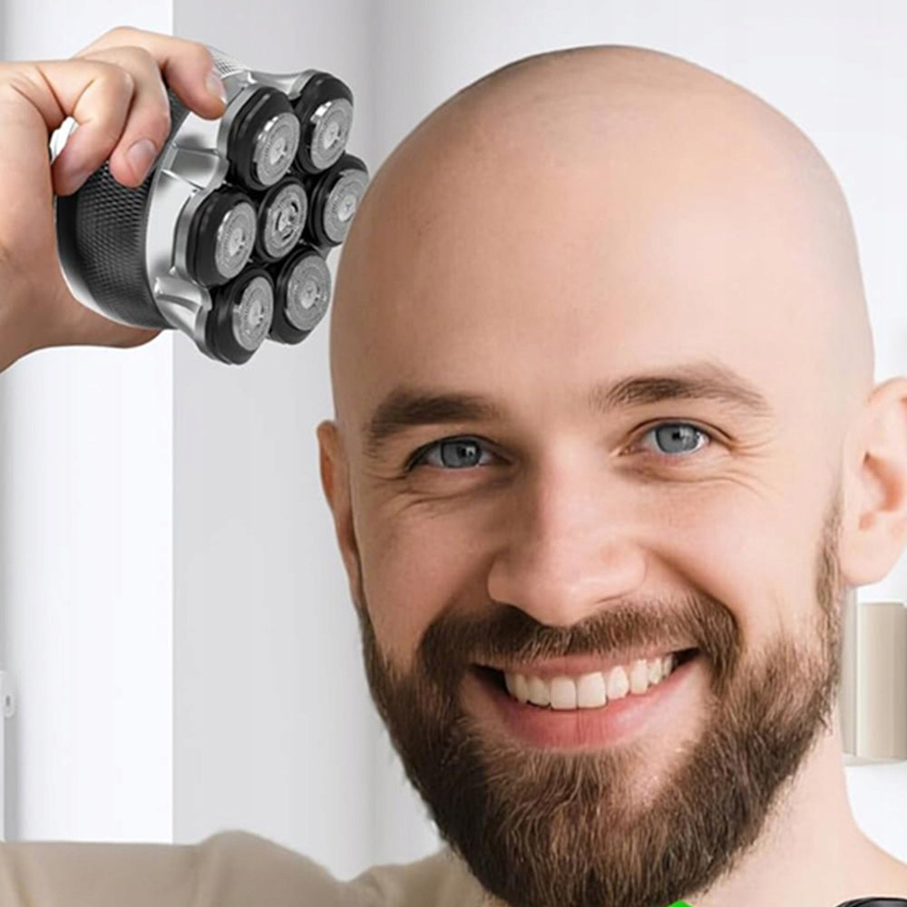 HEAD SHAVER 7 HEADS TRIMMER WATERPROOF LCD TRAVEL LOCK Packaging status original