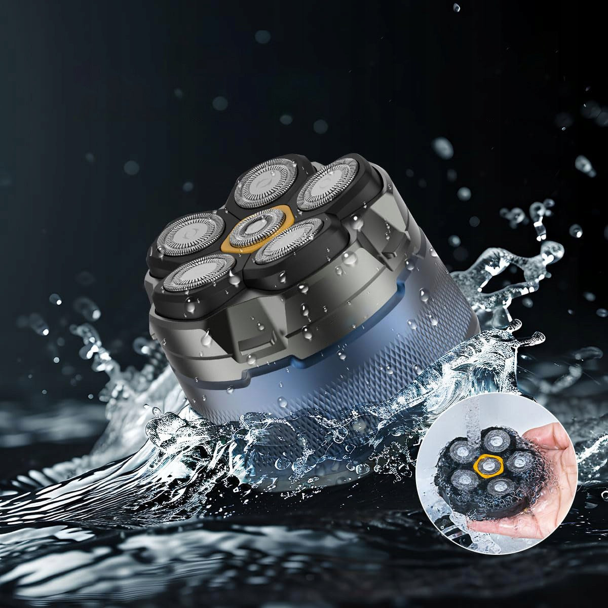 HEAD SHAVER FOR MEN'S ROTARY 6D MAGNETIC WATERPROOF Brand no brand