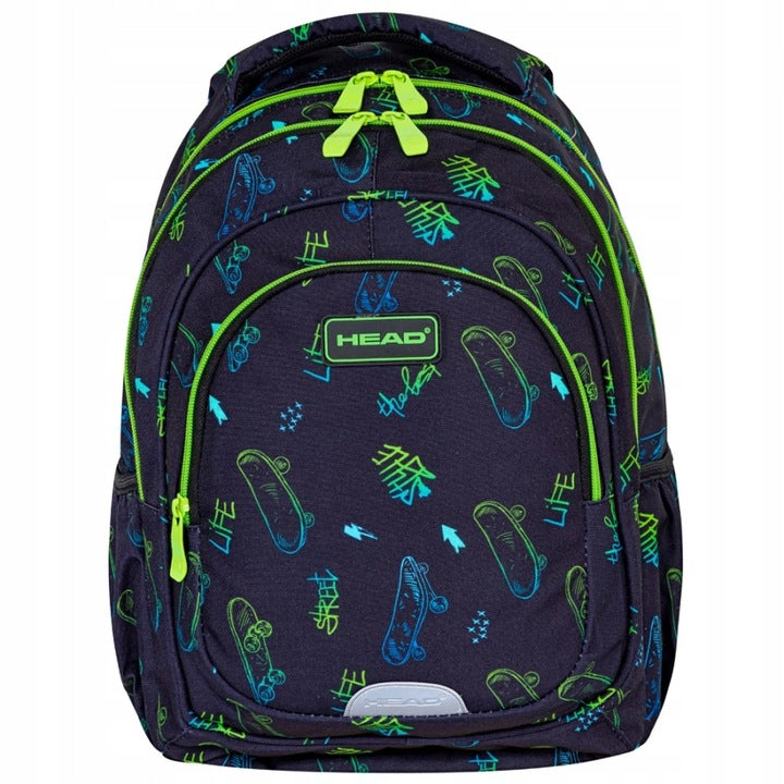 HEAD SKATE LIFESTYLE SCHOOL BACKPACK SATCHEL for boy class 1-3 Manufacturer code HEA1947