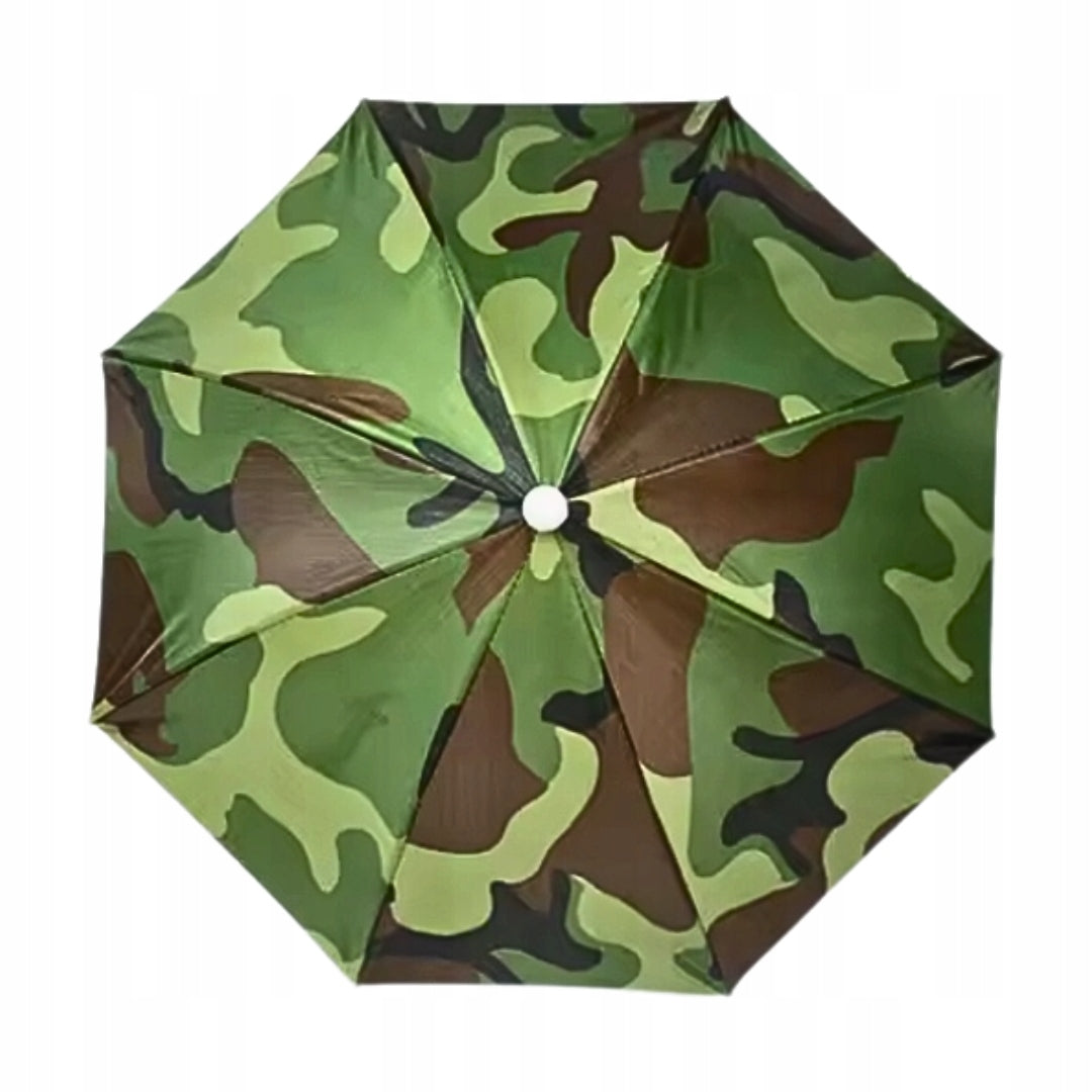 HEAD UMBRELLA PROTECTIVE FISHING HIKING UMBRELLA - FOLDING CAMO Dominant material polyester