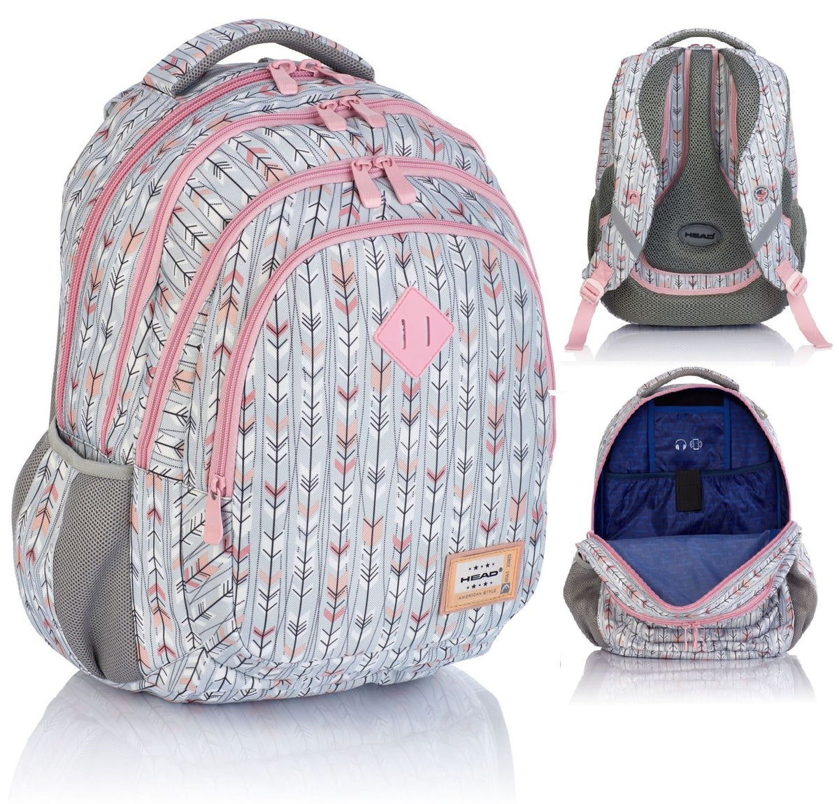 HEAD youth school backpack 4-chamber ARROWS HD-286