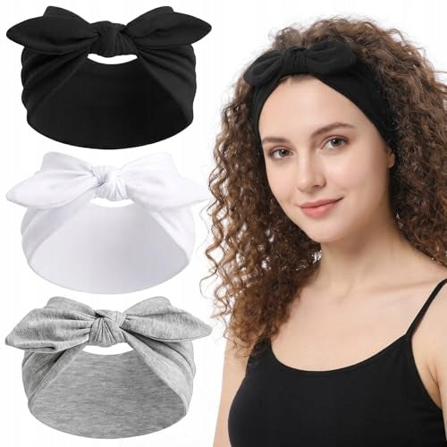 HEADBAND WOMEN'S ELASTIC WIDE BANDANA SPORT YOGA 3 PCS Brand no brand