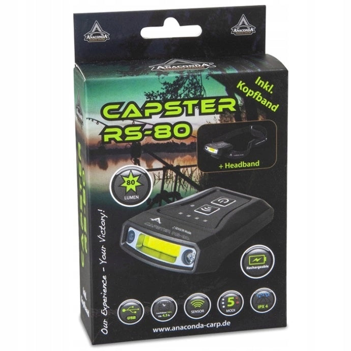 HEADLAMP ANACONDA CAPSTER RS-80 Kind rechargeable battery