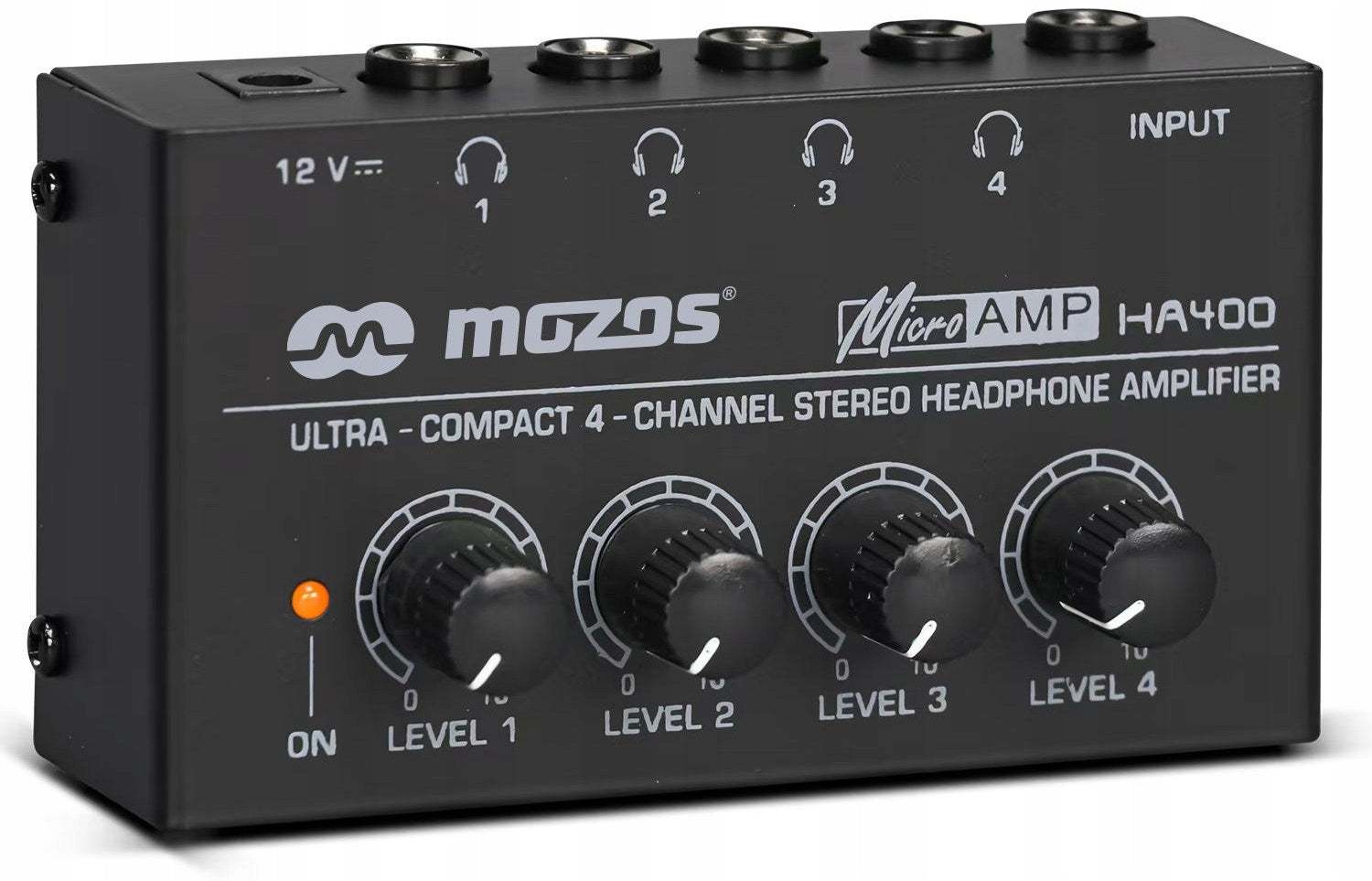 HEADPHONE AMPLIFIER 4-CHANNEL STEREO COMPACT POWERFUL Mozos HA400 EAN (GTIN) 5903738185917