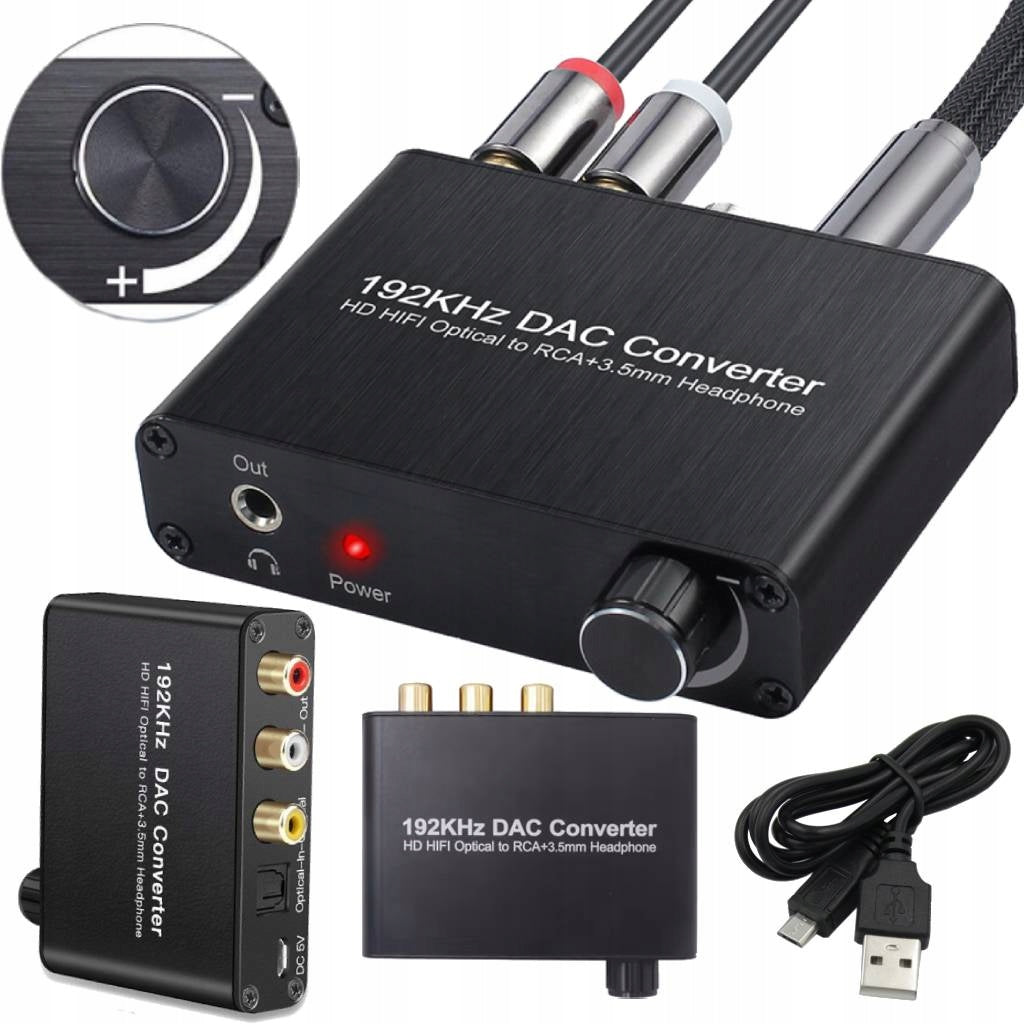 HEADPHONE AMPLIFIER DAC TOSLINK CONVERTER USB DIGITAL-TO-ANALOG