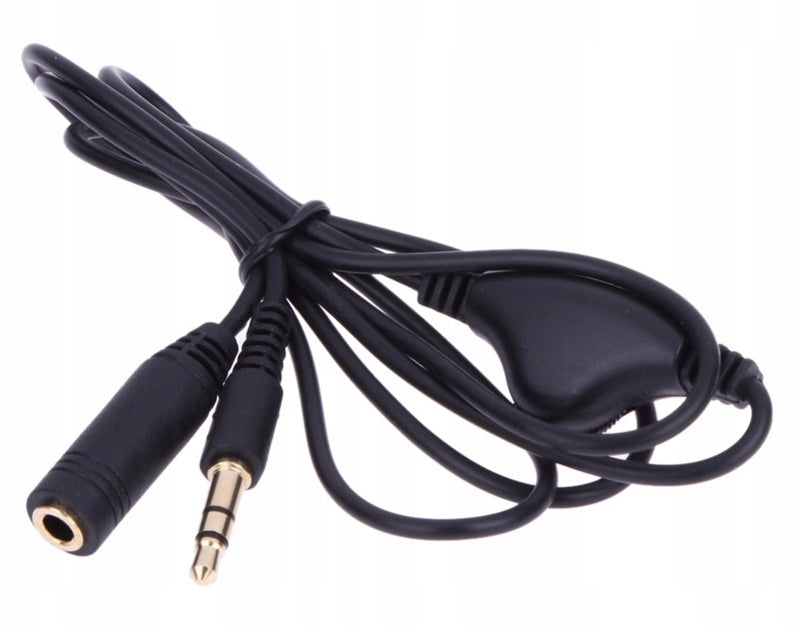 HEADPHONE EXTENSION CABLE VOLUME CONTROL 1,2m Brand no brand