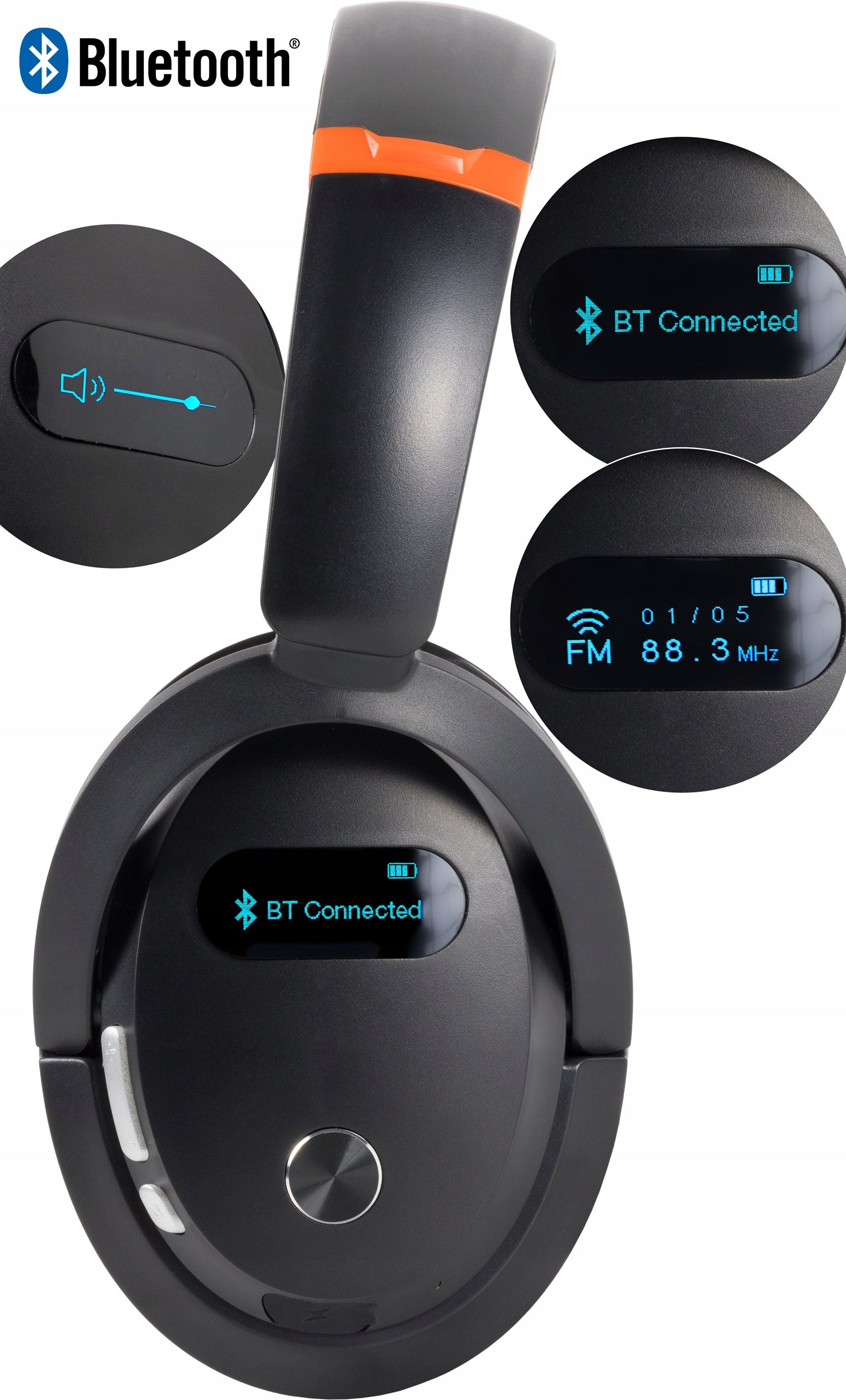 HEADPHONES EAR CUPS PROTECTIVE RADIO, BLUETOOTH 5,3 PHONE HANDS-FREE TACTIX Packaging status original