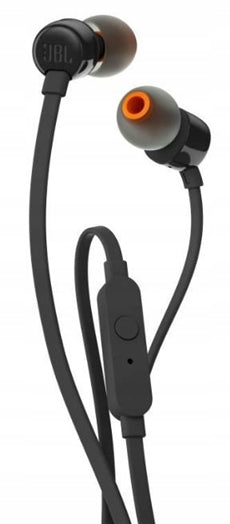 HEADPHONES JBL TUNE T110 PURE BASS BLACK WIRED IN-EAR BASS MICROPHONE Model Tune 110BT