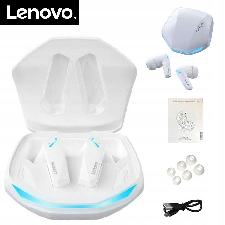 HEADPHONES LENOVO GM2 PRO THINKPLUS WIRELESS BLUETOOTH WHITE GAMING Packaging status original