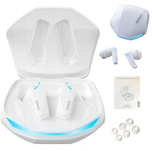 HEADPHONES LENOVO GM2 PRO THINKPLUS WIRELESS BLUETOOTH WHITE GAMING