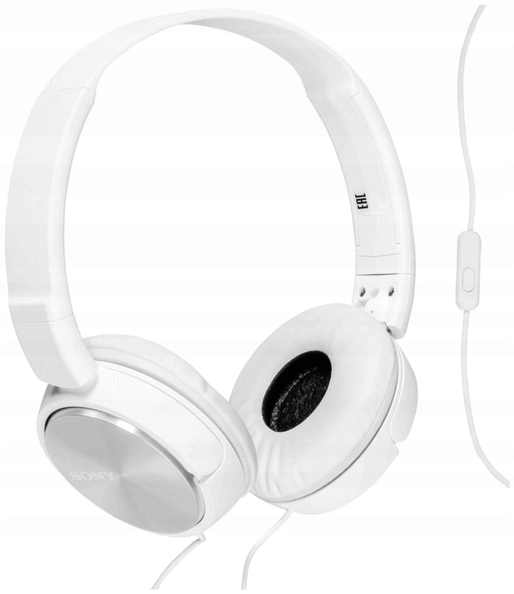 HEADPHONES SONY MDRZX310APW ON-EAR FOLDING WHITE Dominant color white
