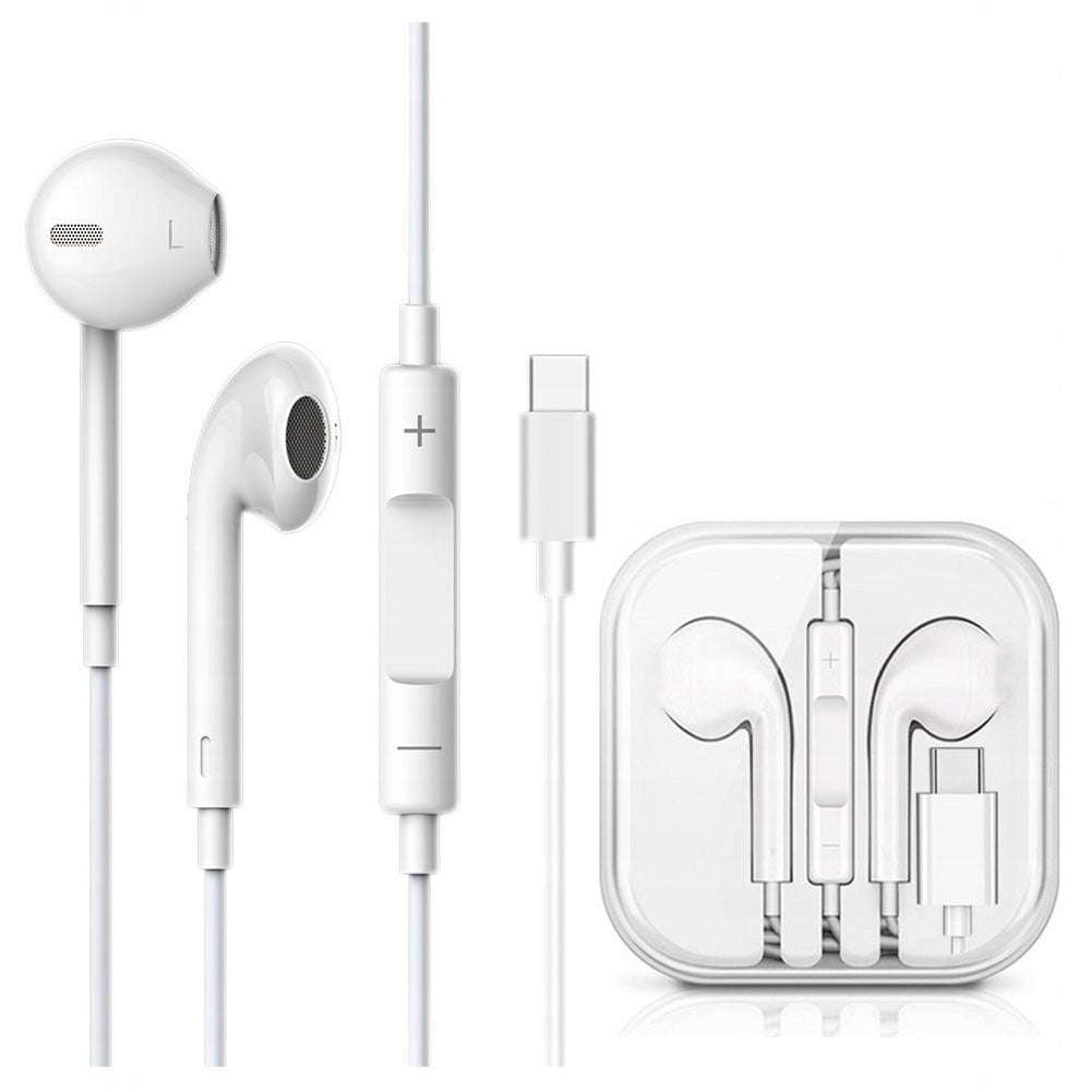 HEADPHONES UNIVERSAL WIRED MICROPHONE USB-C C Packaging status original