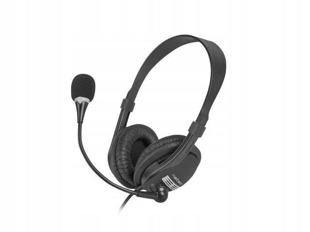 HEADPHONES WITH MICROPHONE FOR TELEMARKETING COMPUTER NATEC DRONE NSL-0294 Brand natec