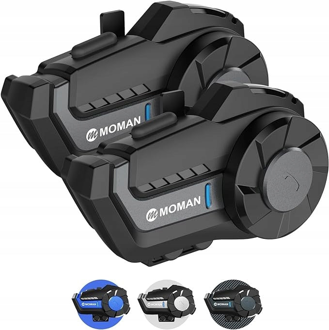 HEADSET FOR MOTORCYCLE MOMAN H2 INTERCOM UP TO 1000 M
