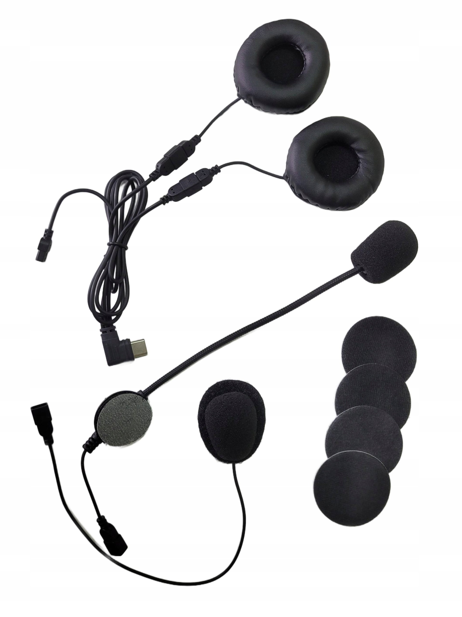 HEADSET INTERCOM HEADPHONES EJEAS Q8 FOR HELMET USB C TWO MICROPHONES Manufacturer Ejeas