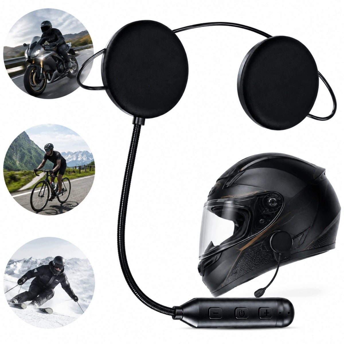 HEADSET for integral helmets