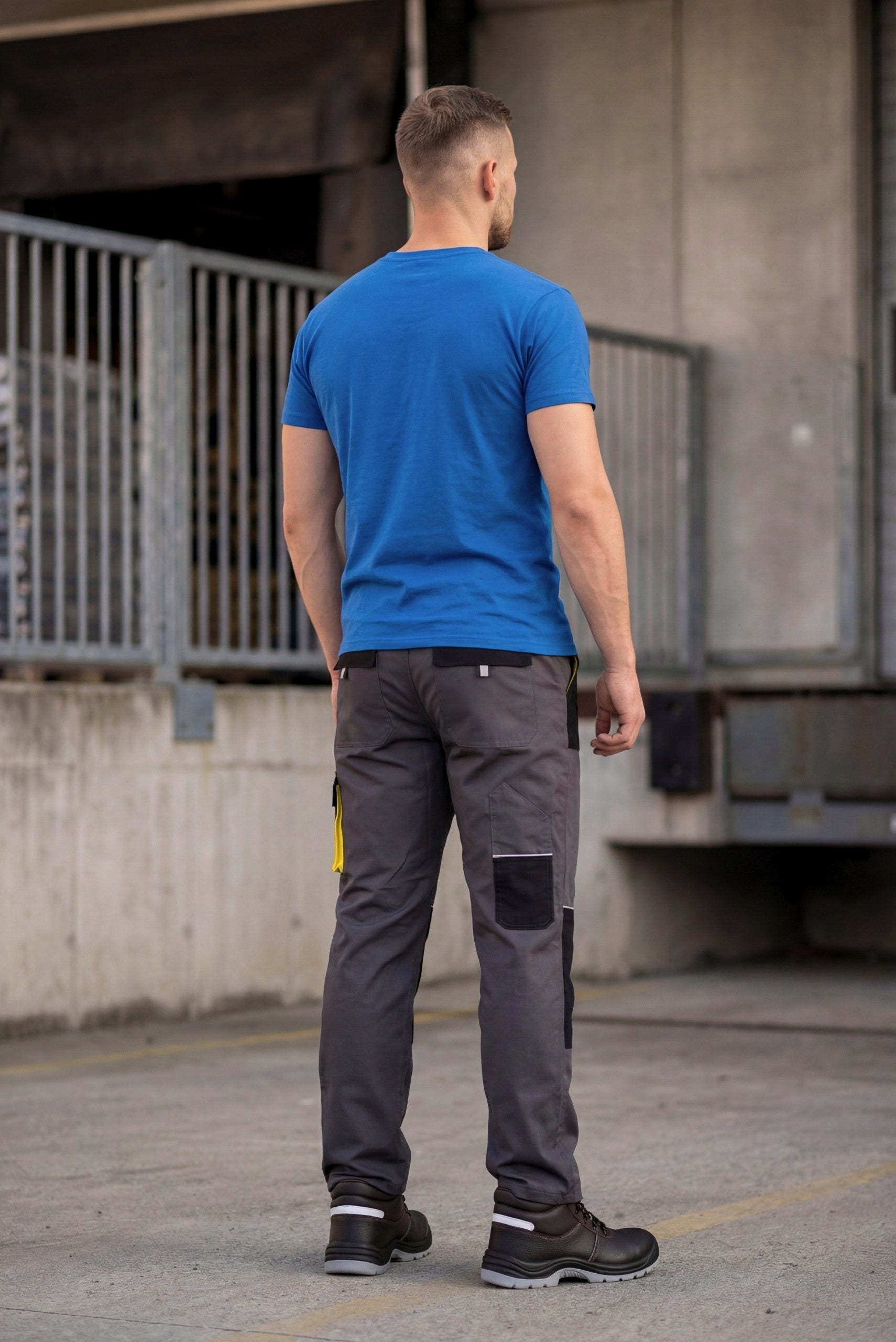 HEALTH AND SAFETY WORK PANTS Men'S ASSEMBLY STRONG REINFORCED FOR WORK Brand 24h-BHP