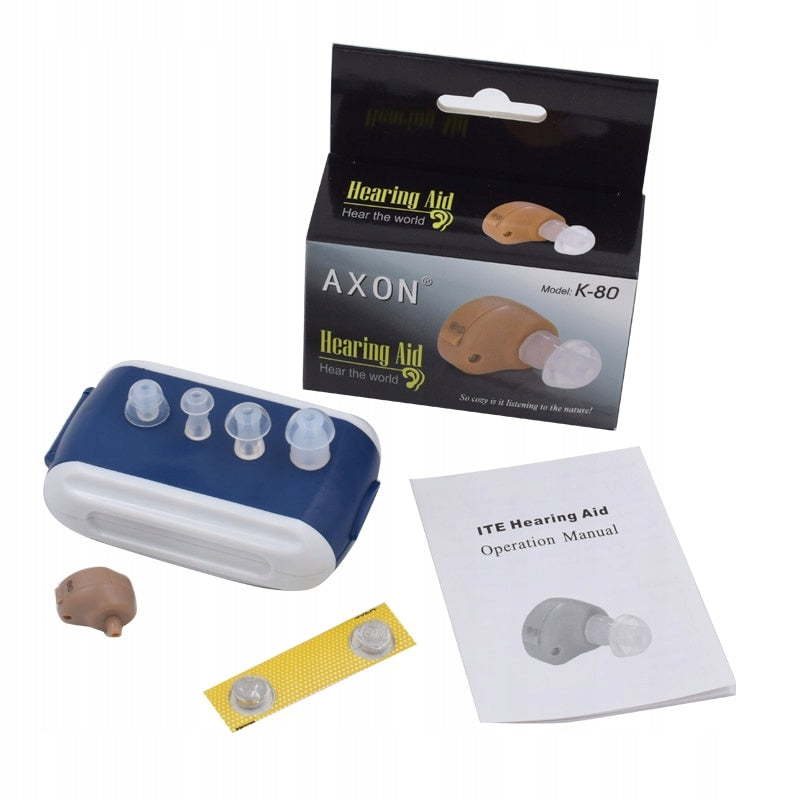HEARING AID AXON K-80 + BATTERIES