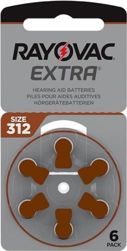 HEARING AID BATTERIES 312 RAYOVAC ADVANCED 60 PCS SET Medical device no
