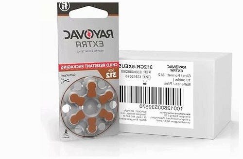 HEARING AID BATTERIES RAYOVAC 312 EXTRA ADVANCED SET OF 60