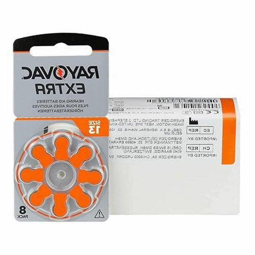 HEARING AID BATTERIES TYPE 13 PR48 ORANGE 80 PCS. for home