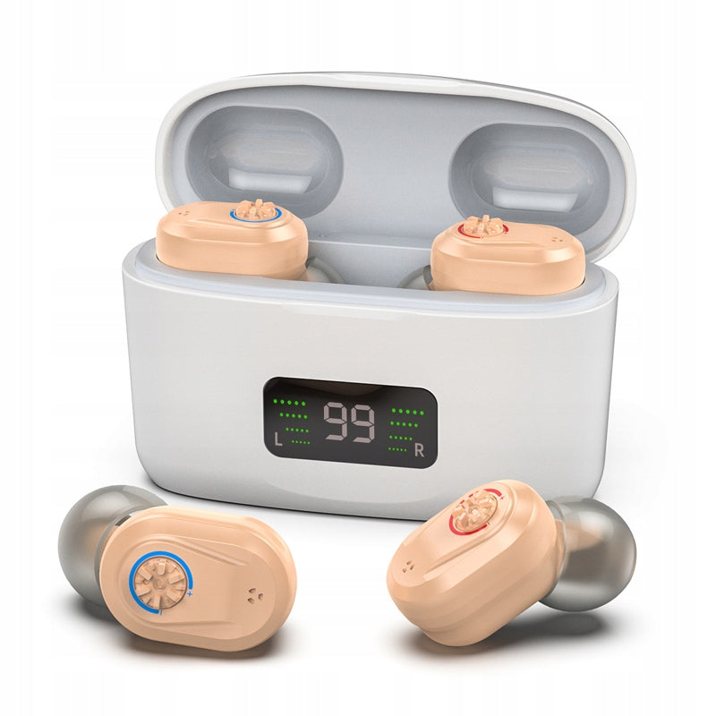 HEARING AID BATTERY SOUND AMPLIFIER SMALL 2IN1 Packaging status original