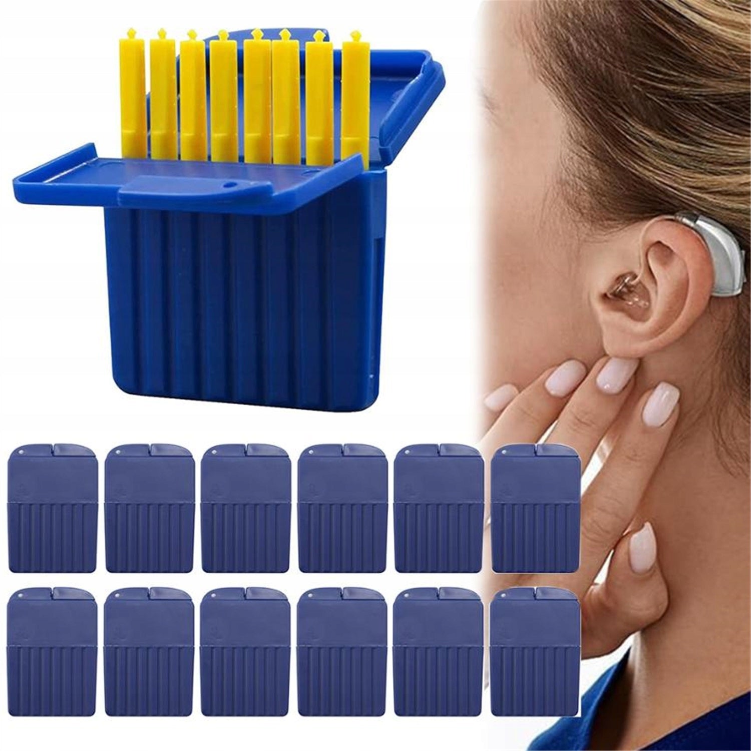 HEARING AID FILTERS 12PCS BOX WITH GROOVE FOR REPLACEMENT Medical device no