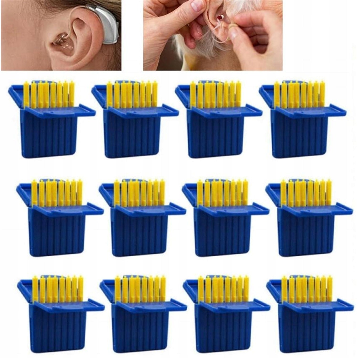 HEARING AID FILTERS 12PCS BOX WITH GROOVE FOR REPLACEMENT