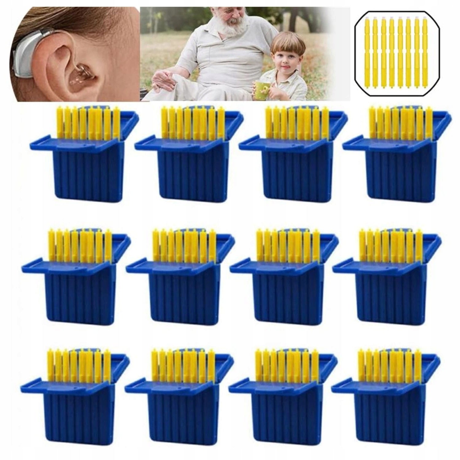HEARING AID FILTERS 12PCS STRONG AB ELEMENTS FOR EAR INSERT