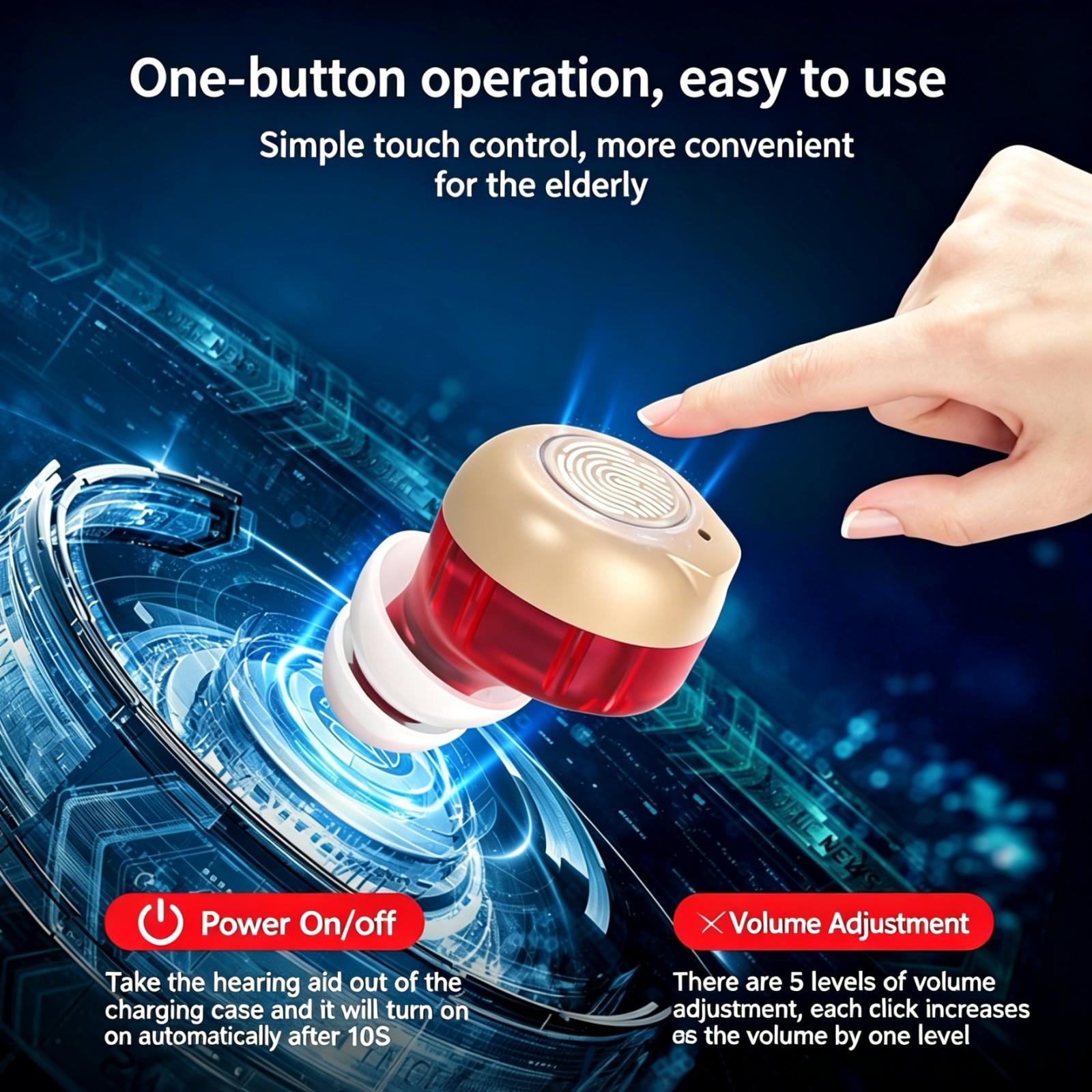 HEARING AID HEARING AMPLIFIER 2 IN 1 RECHARGEABLE EARBUD CASE CERTIFICATE Manufacturer code Hearing Aids Noise Reduction