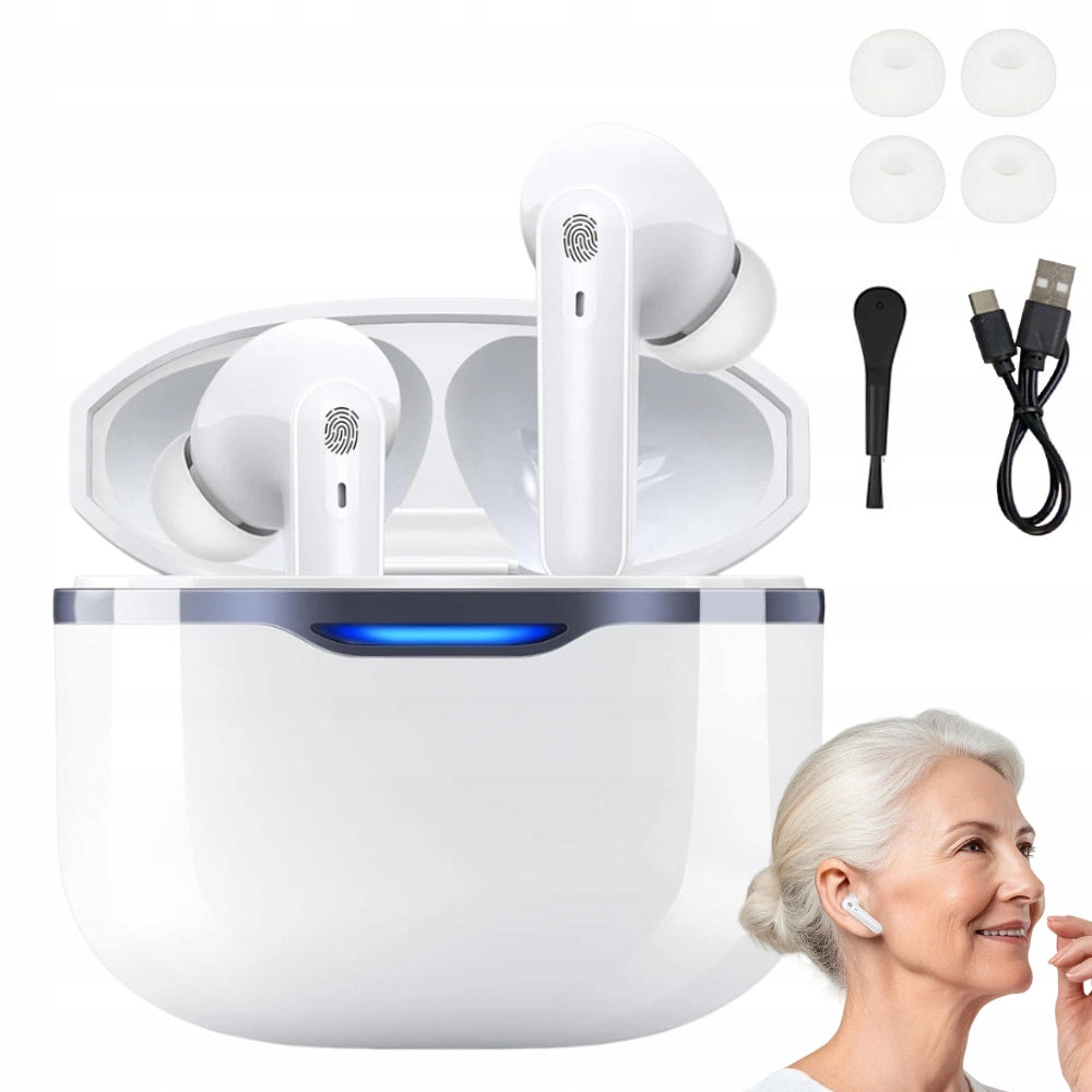 HEARING AID HEARING AMPLIFIER 2 IN 1 RECHARGEABLE EARBUD CASE