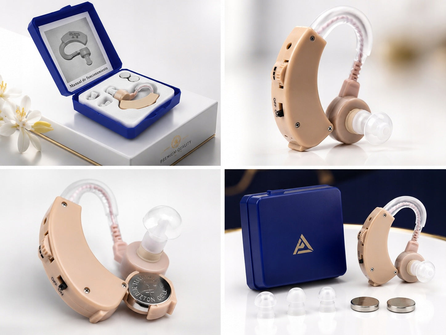 HEARING AID HEARING AMPLIFIER HD behind-the-ear DISMED with noise reduction Medical device no