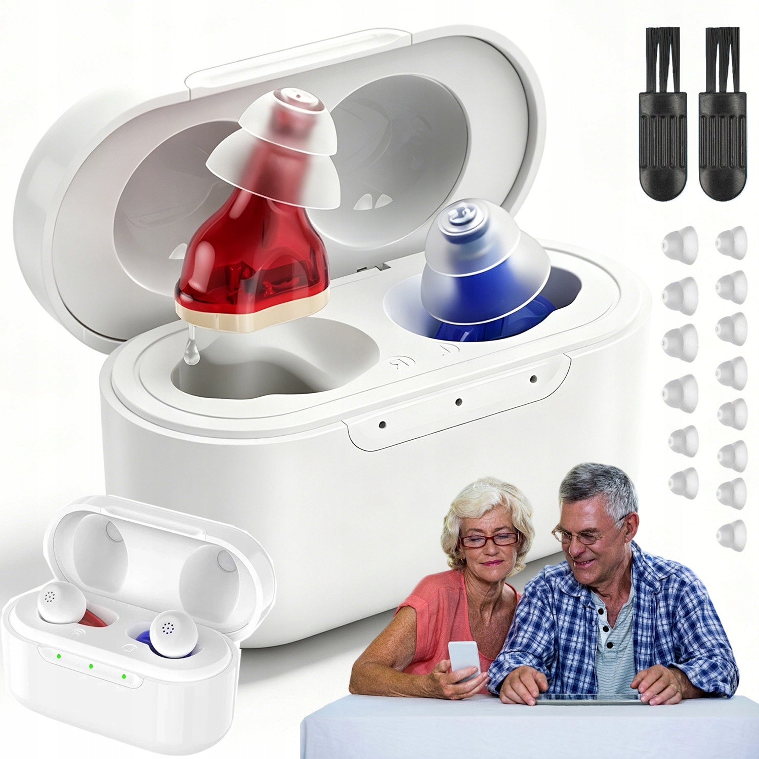 HEARING AID HEARING AMPLIFIER PROFESSIONAL CLEAR SOUND WITH ACCESSORIES
