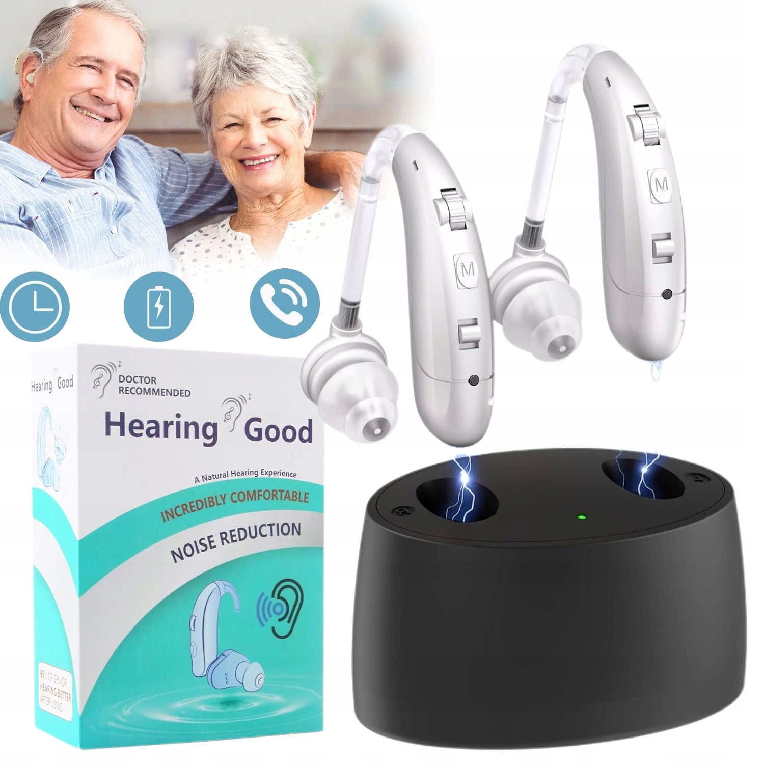 HEARING AID MEDICAL HEARING AMPLIFIER COMFORTABLE GRANDFATHER'S DAY