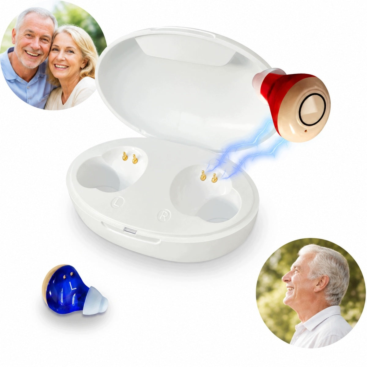 HEARING AID RECHARGEABLE EAR HEARING AMPLIFIER