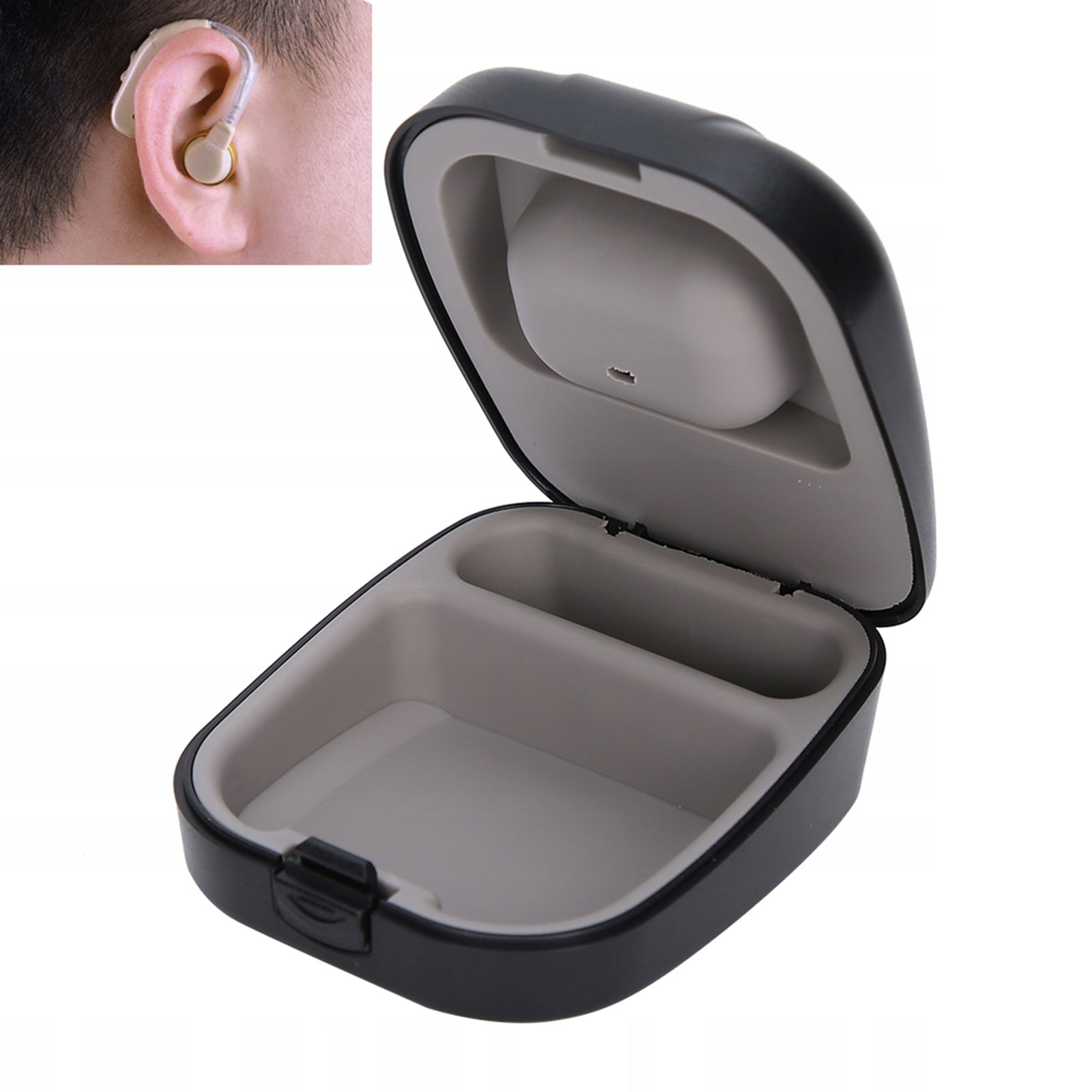 HEARING AID STORAGE BOX TO PREVENT FALLS
