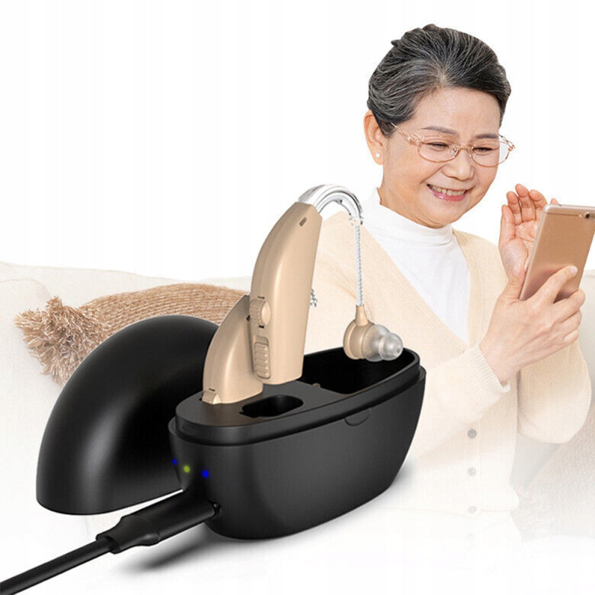 HEARING AIDS FOR SENIORS NOISE CANCELLATION INTELLIGENT NOISE CANCELLATION Medical device no