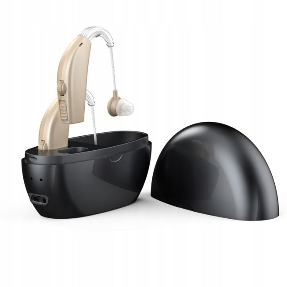 HEARING AIDS RECHARGEABLE SOUND AMPLIFIER NOISE CANCELLATION Packaging status original