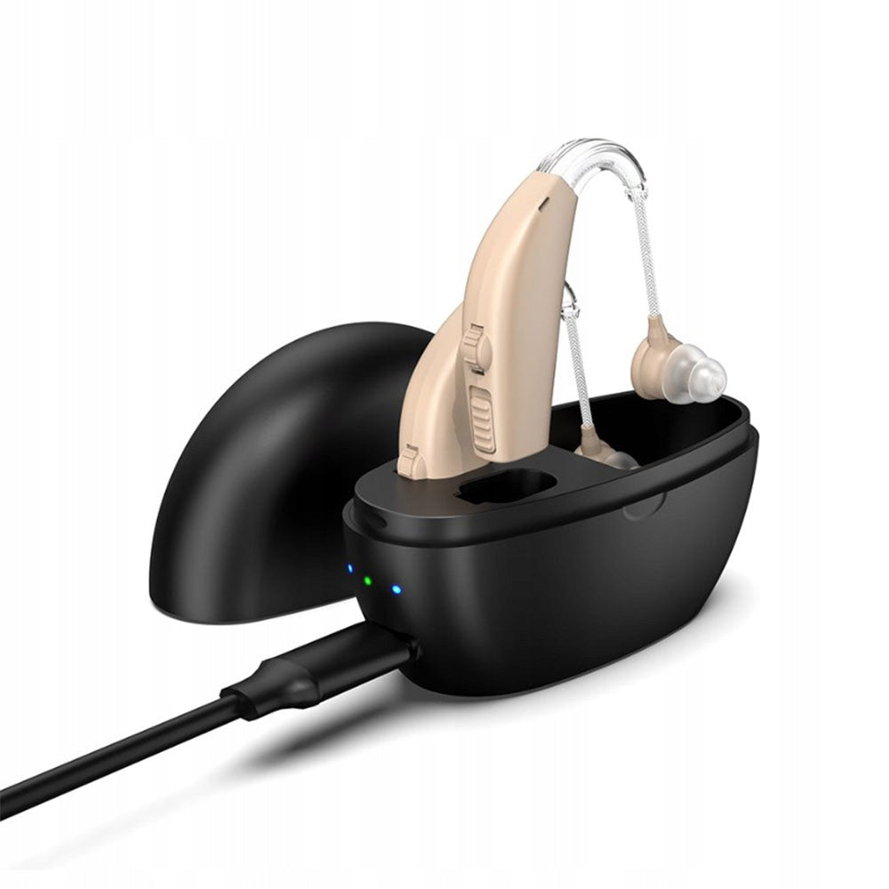 HEARING AIDS RECHARGEABLE SOUND AMPLIFIER NOISE CANCELLATION