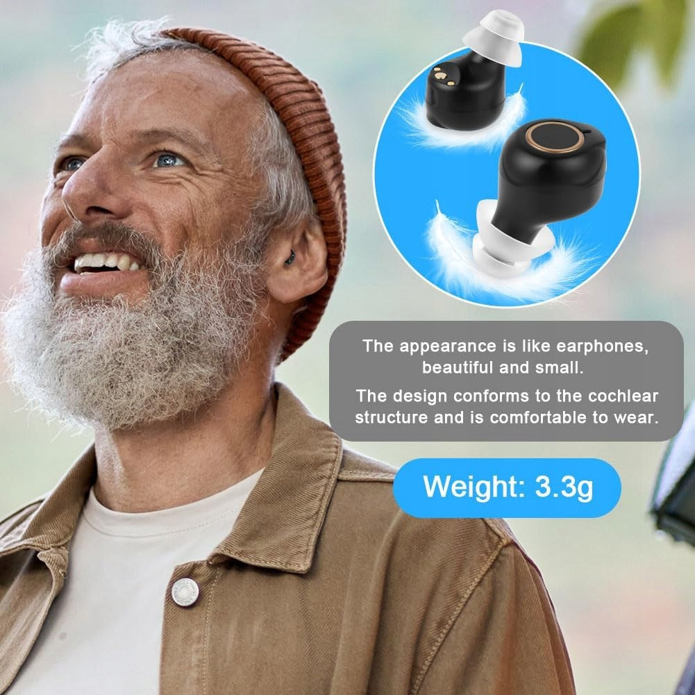 HEARING AMPLIFIER WIRELESS MAGNETIC CHARGING 24H FOR SENIOR Medical device no