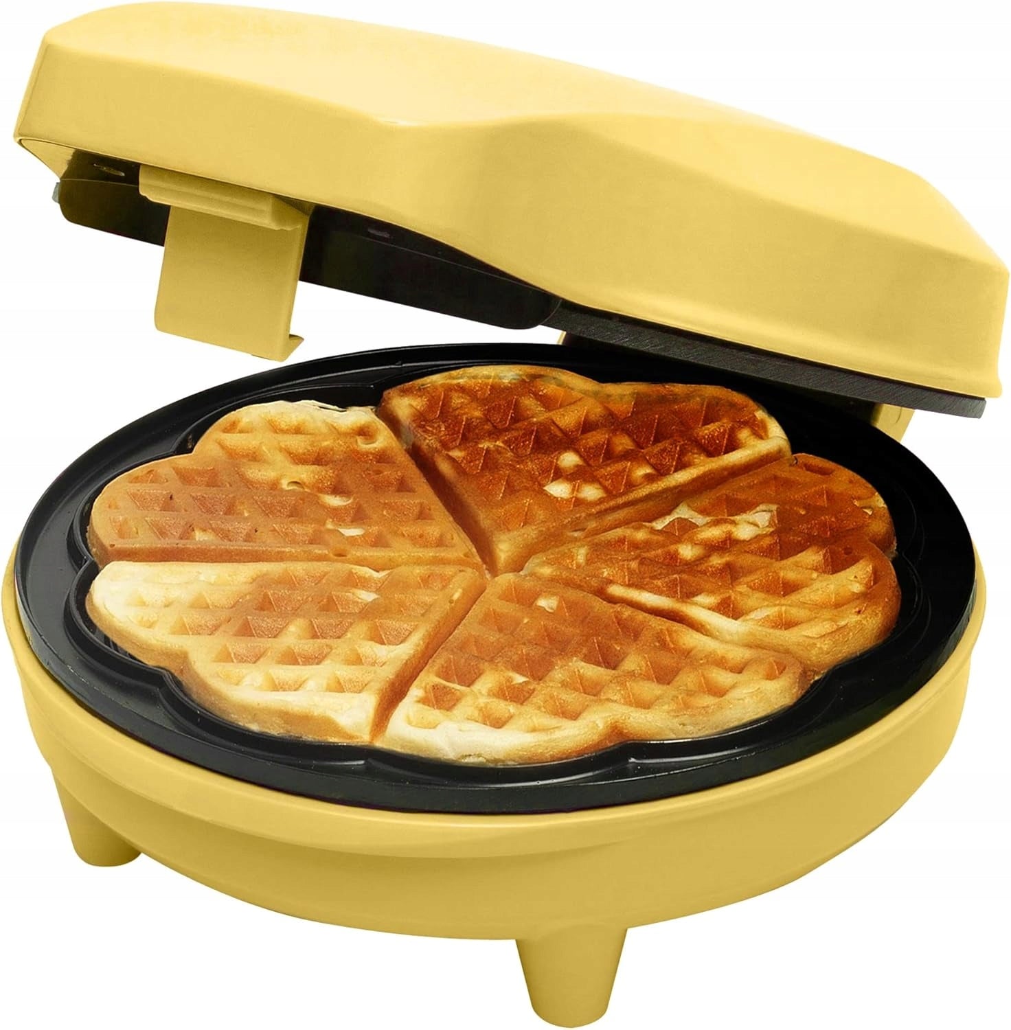 HEART WAFFLE IRON 700W COATING NON-STICK RETRO LED LIGHT