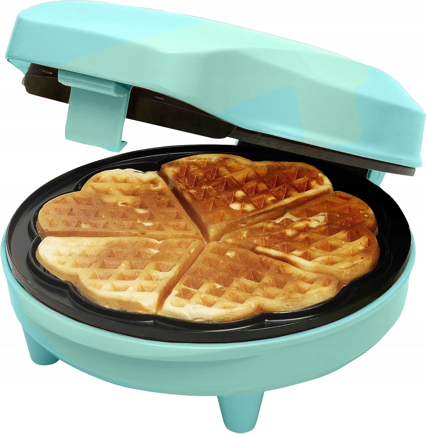 HEART WAFFLE IRON 700W COATING NON-STICK RETRO LED LIGHT