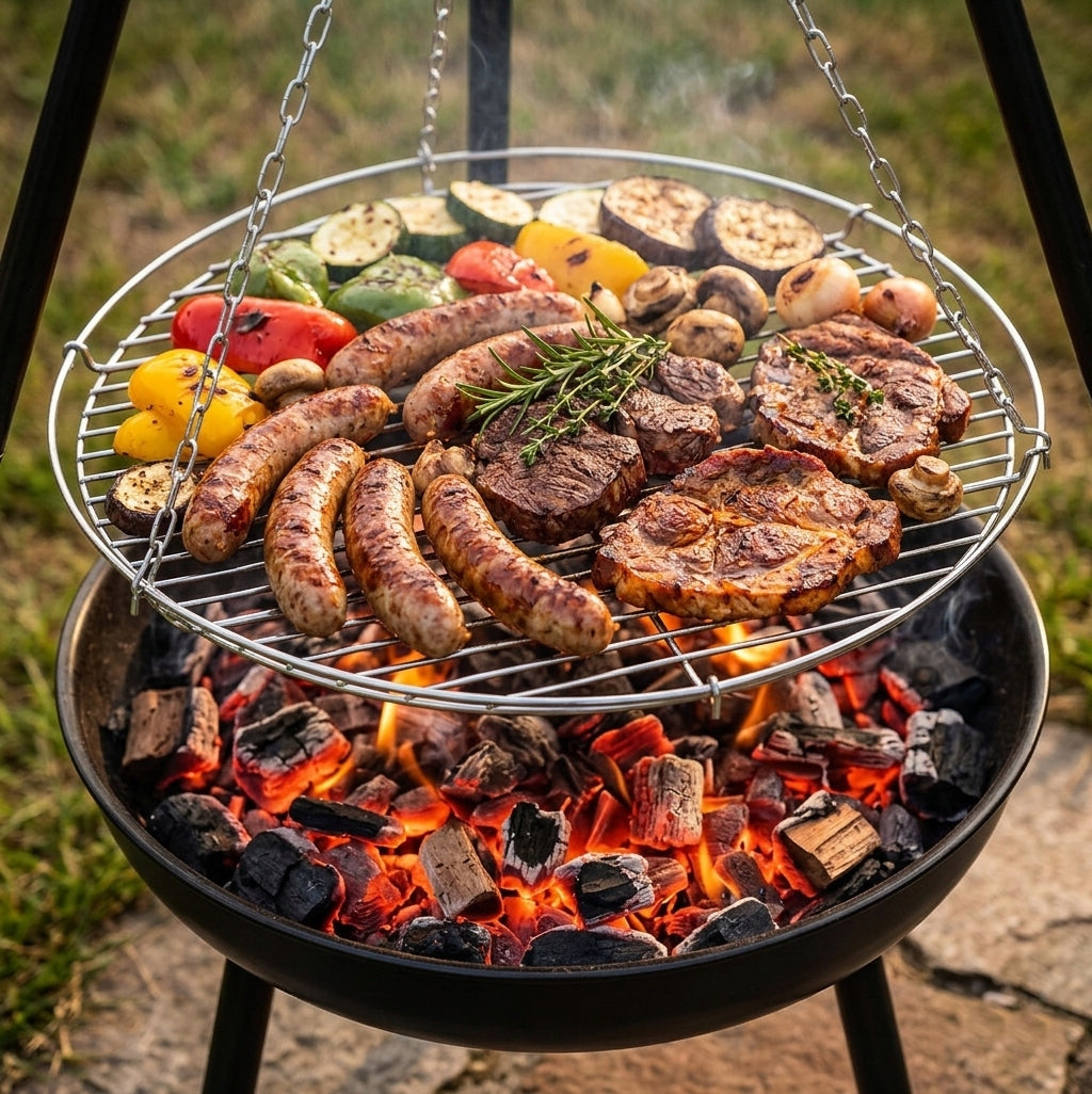 HEARTH TRIPOD GRILL GARDEN FOCAL GRATE HANGING LARGE 47CM FIREPLACE Manufacturer code 5907694955089