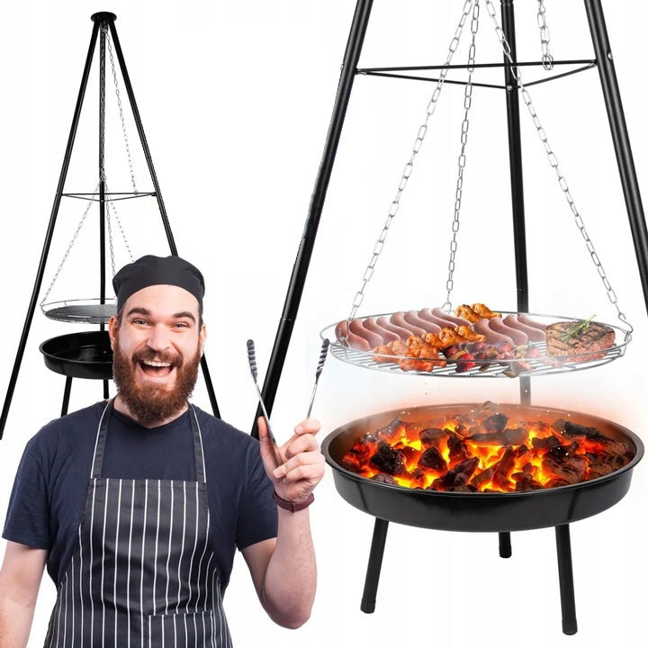 HEARTH TRIPOD GRILL GARDEN FOCAL GRATE HANGING LARGE 52CM FIREPLACE Manufacturer code 9792 Grill na Węgiel Gril do Ogniska