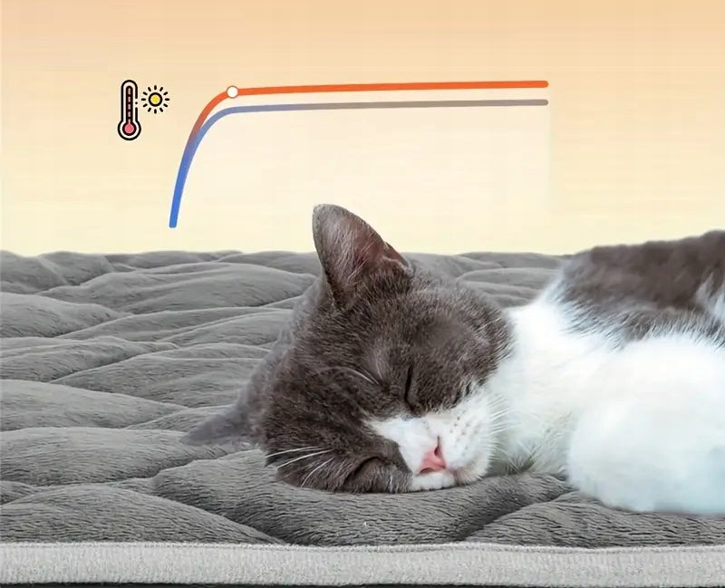 HEATED CAT DOG MAT HEATING BED 70 cm x 48 cm M Manufacturer code ShipStore1-Gray-M
