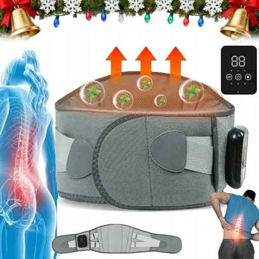 HEATED LUMBAR BELT WITH BATTERY 3LEVELS OF HEATING MASSAGE FOR BACK PAIN