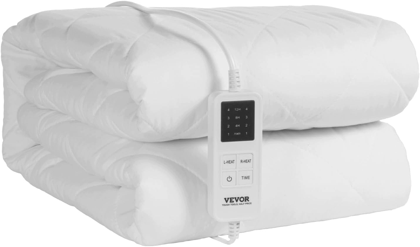 HEATED MATTRESS 195X165 CM ELECTRIC 4 LEVELS OF HEATING TIMER